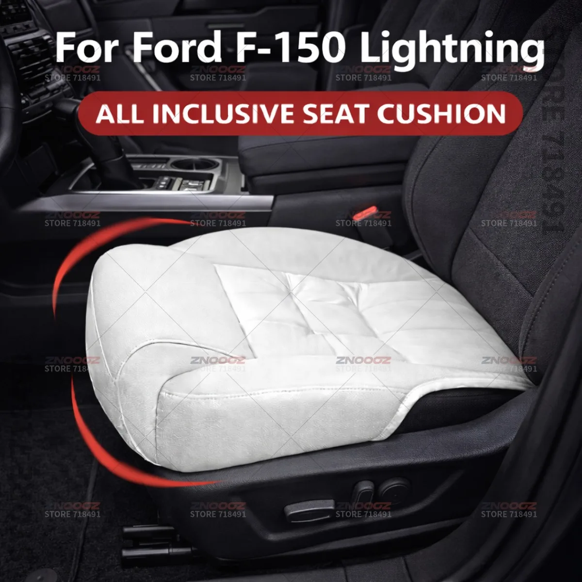 

For Ford F-150 Lightning Car Seat Leg Support Extension Seat Cover Memory Foam Extender Cushion Interior Accessories