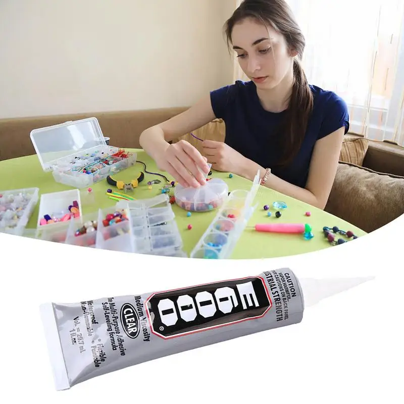 Glue for Rhinestones E6000 29.7ML Rhinestones Crystal DIY Craft Tool Needles Epoxy Adhesive Strong Hotfix For Jewelry Tool