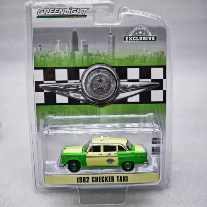 Greenlight-modelo de coche de simulación de aleación de motores de cuadros, escala 1/64, colección estática, juguetes navideños decorados, regalo de recuerdo, 1982