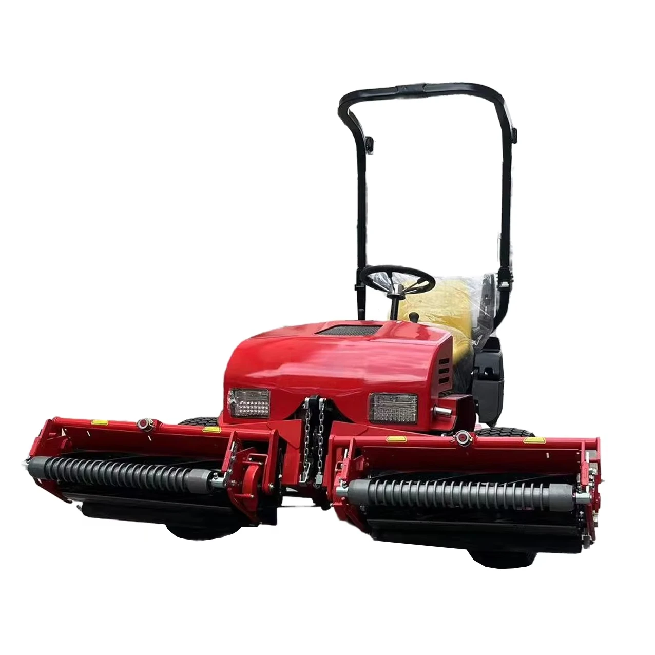 

18HP Triplex Cordless Riding Lawn Mower Power Commercial/Industrial Grade Golf Football Field Grass Cutting Grass Box