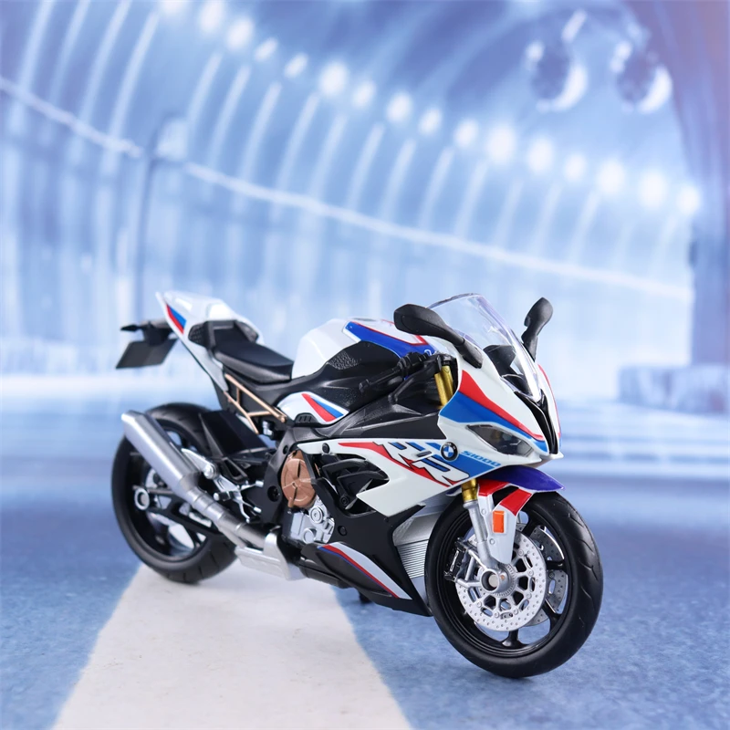 1:12 BMW S1000RR Motorcycle Car Model Toys Alloy Diecast Shork-Absorber Motorcyclea car Collection For Boys Birthday Gifts M13