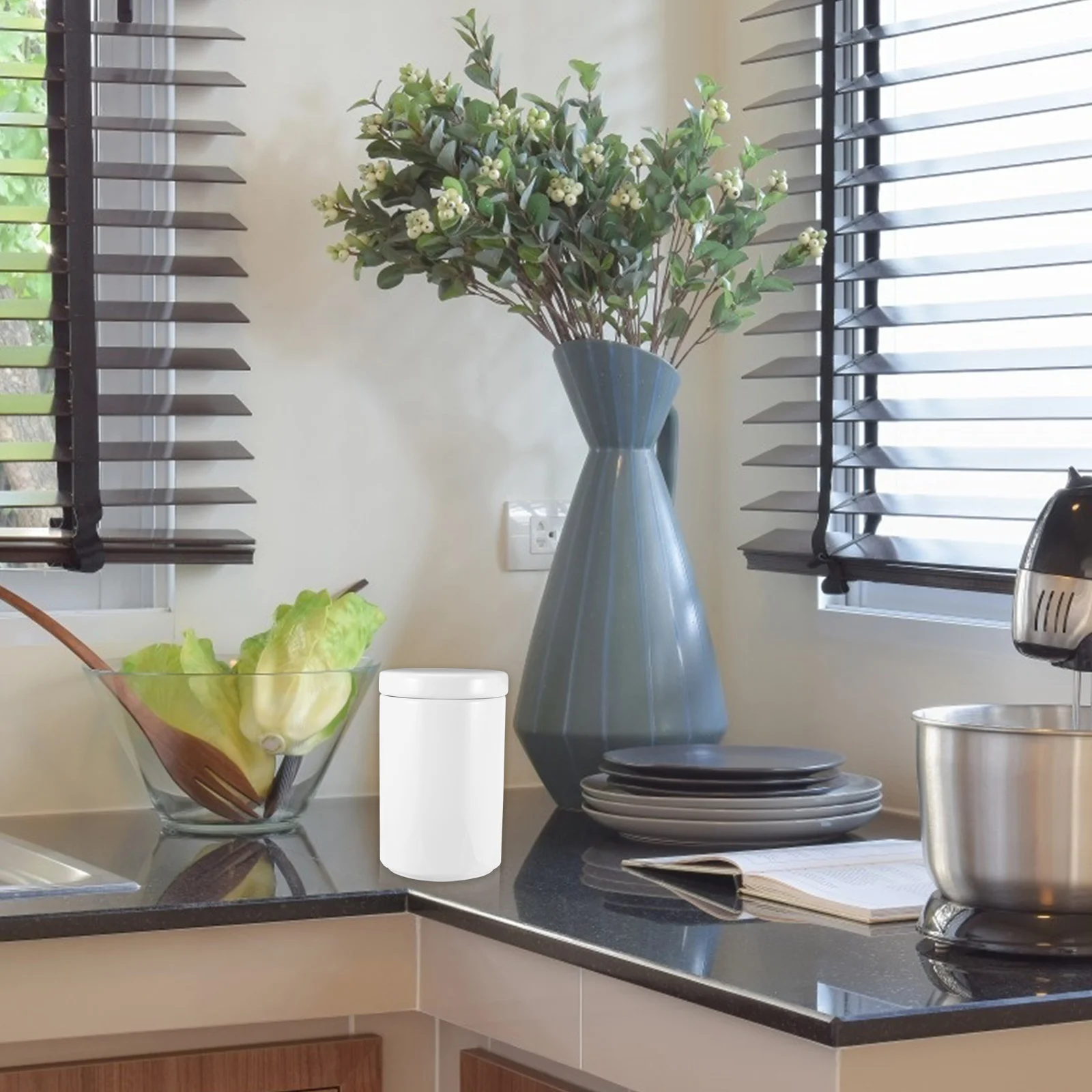 

1Pcs Ceramic Food Storage Jar with Lid Airtight Container for Grains Rice Beans Nuts Cereals Candy Jar Kitchen Pantry