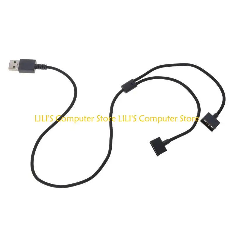 Cable carga USB nylon trenza reemplazo 60 A52B para Anzu para gafas inteligentes