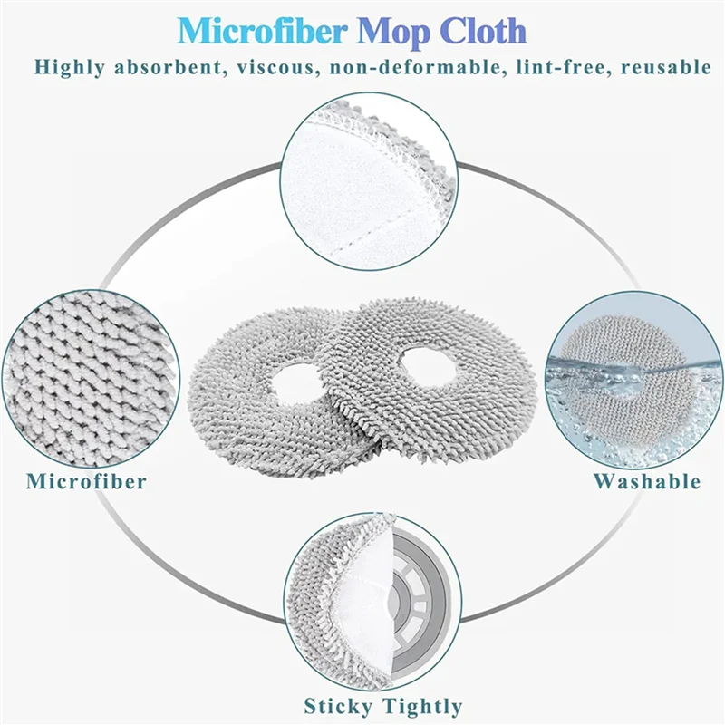 

AS60-2 Set For Xiaomi X20+/X20plus Robot Vacuum Cleaner Accessories Filter Mop Pads Dust Bags Replacements Parts