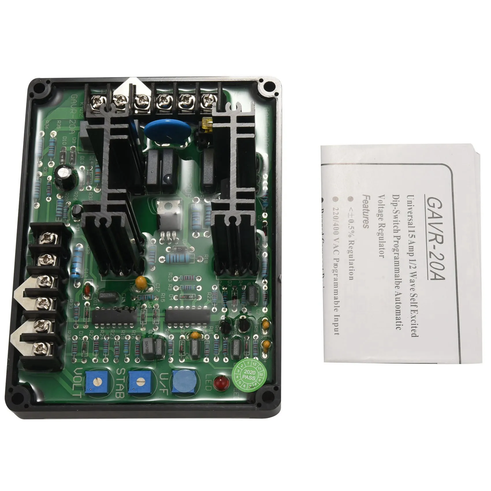 10X Gavr-20A Av Universal Brushless Automatic Voltage Regulator Module Avr Generator 220/400Vac