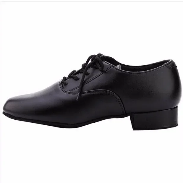 Discount New High Quality White Black PU Leather Men's Ballroom Dance Shoes/ Salsa Tango Dance Shoes/ Latin Dance Shoes Men