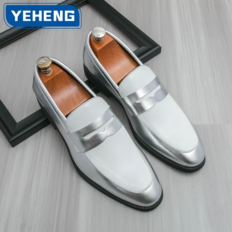 

Новая модная мужская кожаная обувь, оригинальная противоскользящая обувь в стиле ретро на каждый день, удобная дизайнерская свадебная официальная обувь для встречи выпускников, мужская обувь