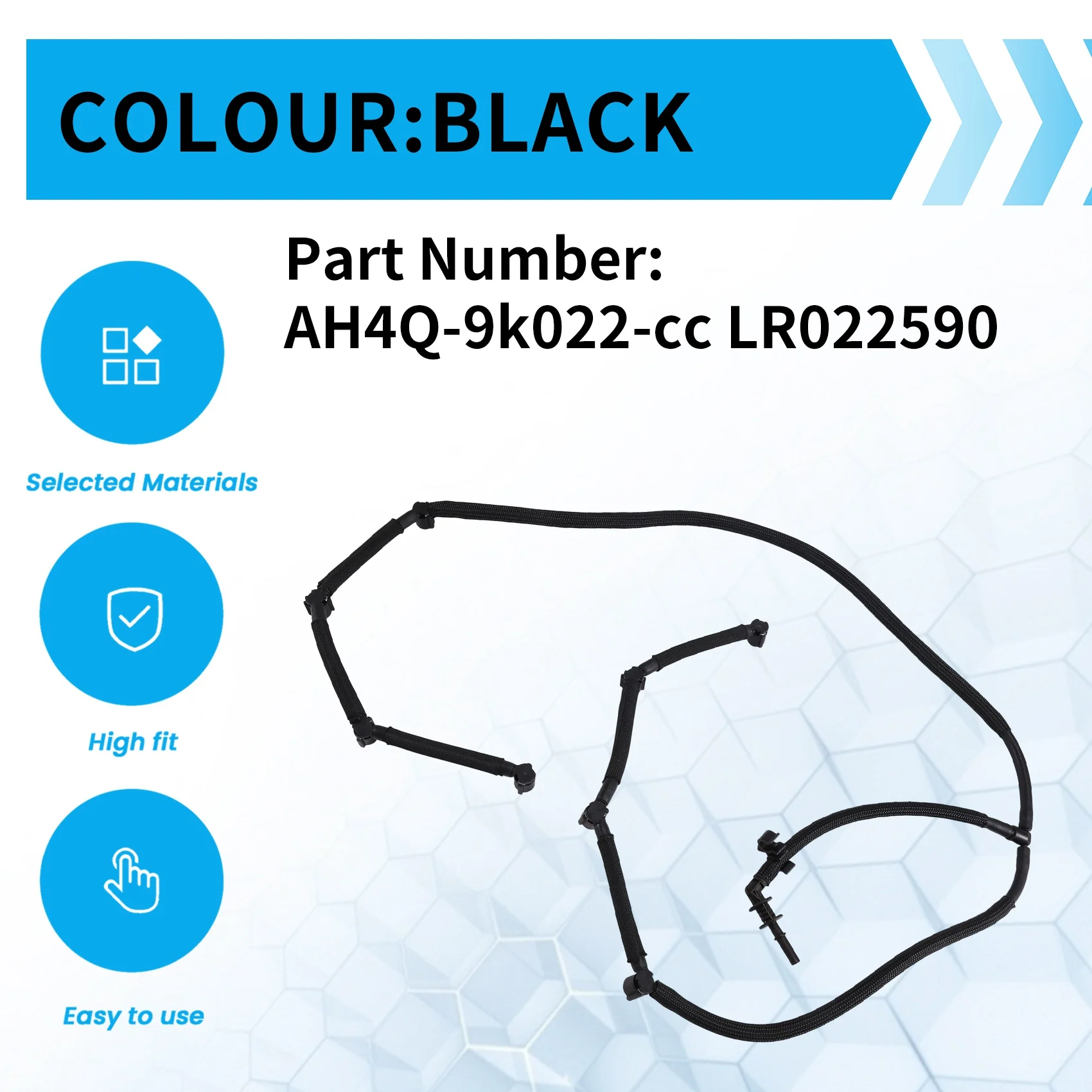 

Injector Pump Hose Oil Return Pipe LR022590 For Land Rover Range Rover 4.4L GL4011 AH4Q-9K022-Cc