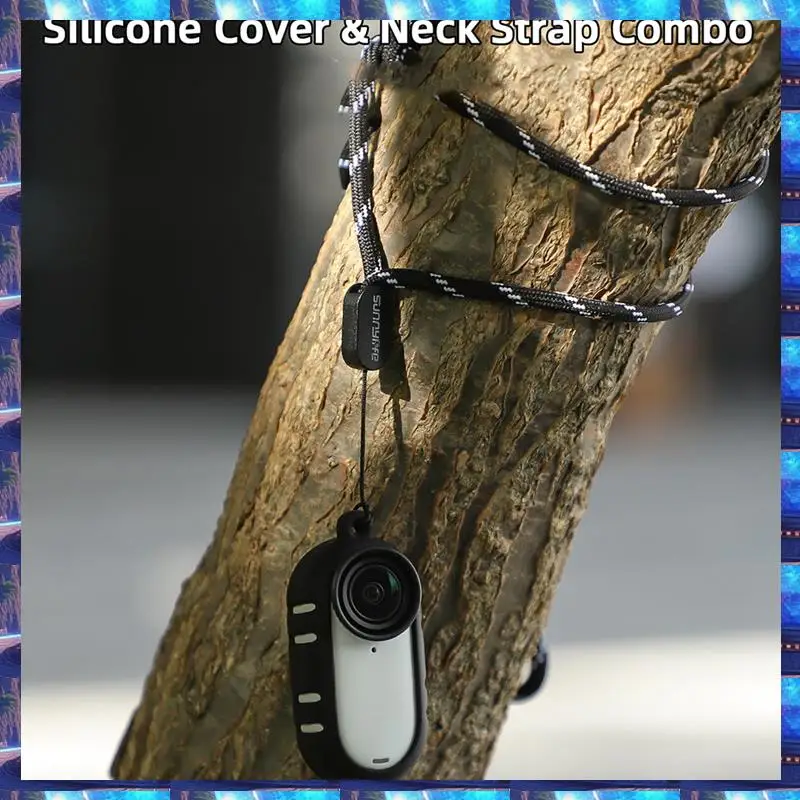 

2025 SUNNYLIFE Camera Case For Insta360 GO 3S Cooling Silicone Case Thumb Camera Lens Cover Protective Case Lanyard,SUNNYLIFE Ca