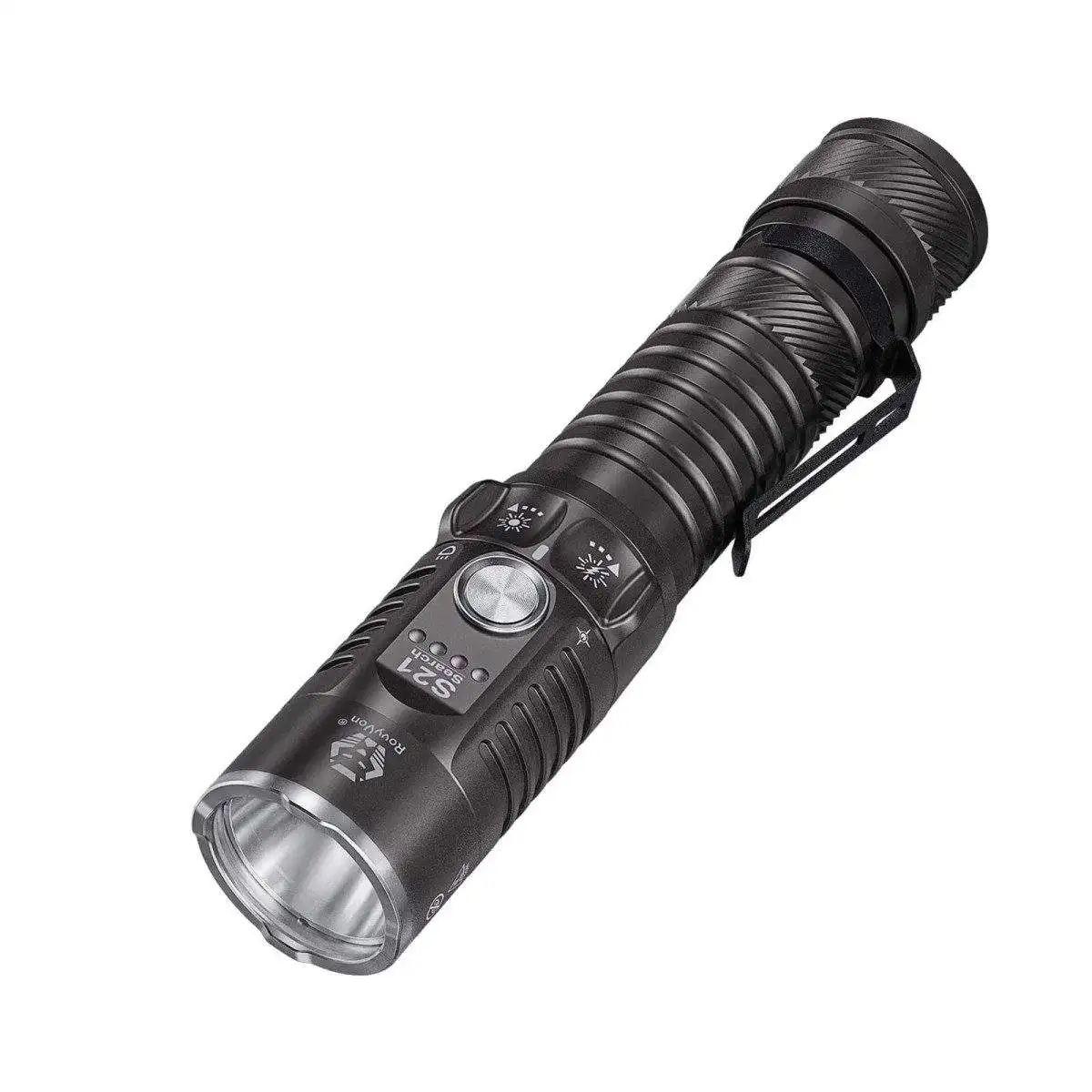 RovyVon S21 Compact Search Flashlight 3000 Lumens EDC Search Torch Light Rechargeable Flashlights