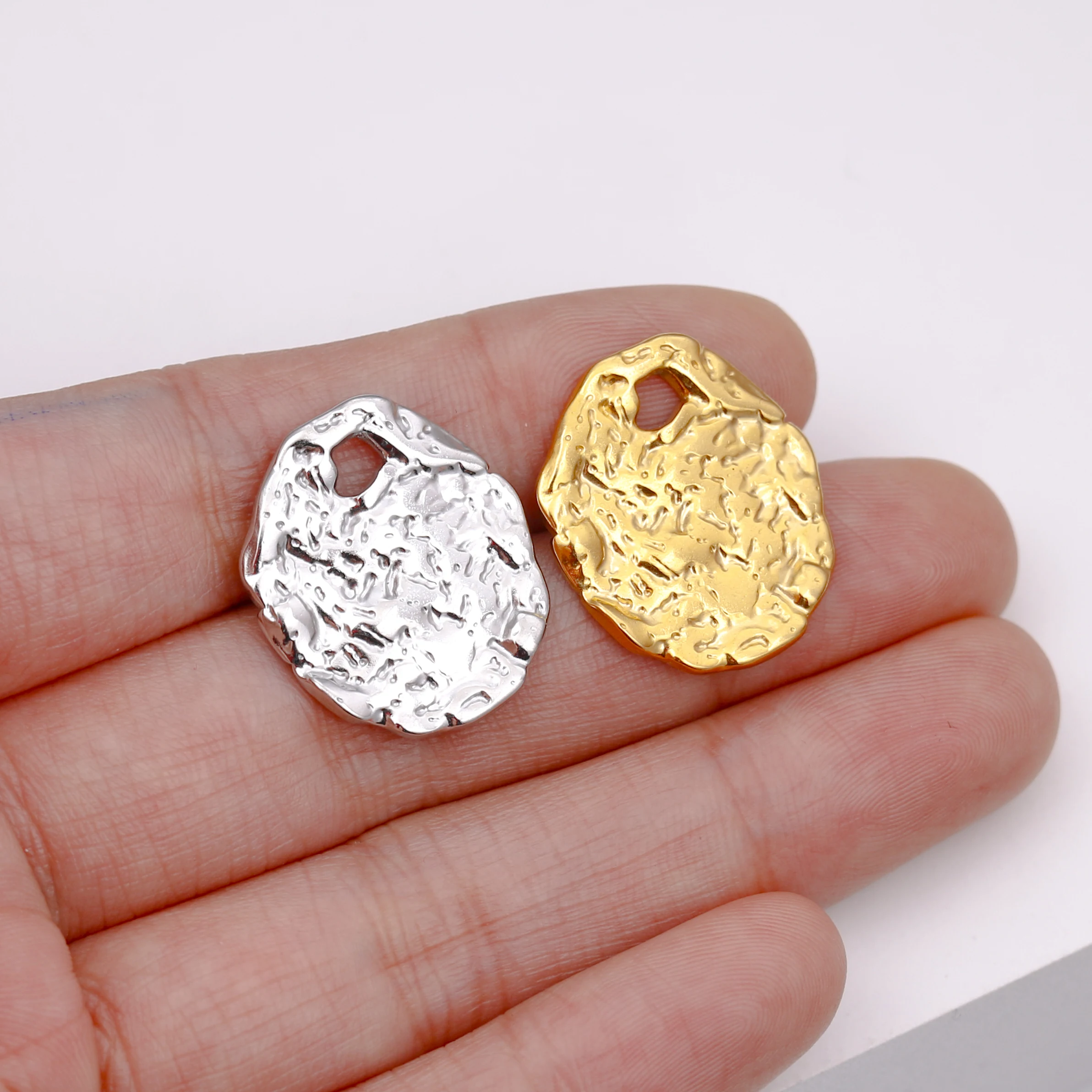 3PCS Edelstahl Unregelmäßige Geometrische Sonne Anhänger Charms Für DIY Halskette Armband Ohrringe Baumeln Charms Schmuck Zubehör – Detail 23
