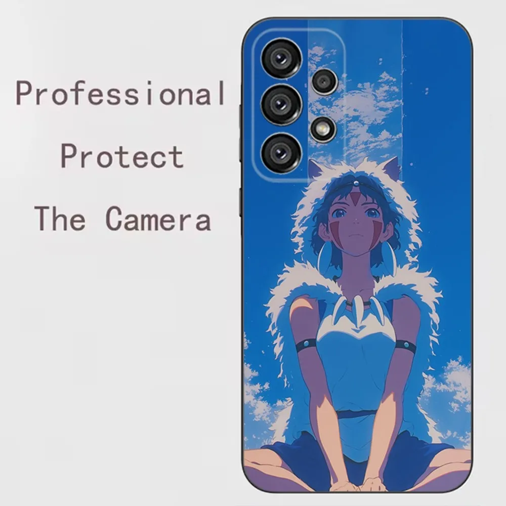 M-Mononoke H-Himes  Phone Case For Samsung Galaxy A91,A80,A73,A72 ,A71,A53A52,A32 ,A31A22,A21s,A20,Black Cover