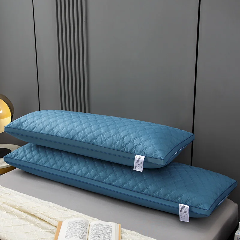 

1pc Blue Pillow Core Long Pillows for Home Bed Sleeping Pillow 48x100/48x120/48x150/48x180cm Double Pillows almohada