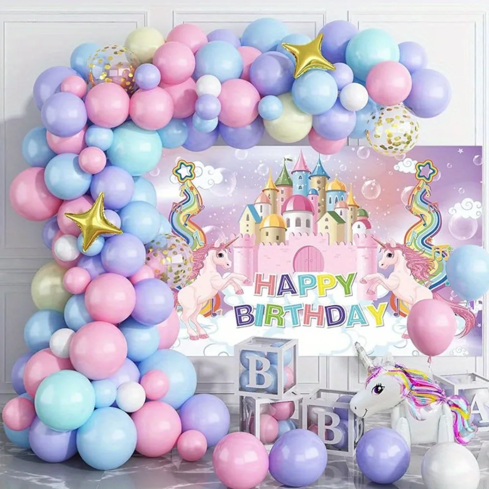 151 Stück niedlichen Ballon girlande Bogen Set, Hochzeit, Geburtstags feier, Jubiläum, Abschluss feier, Festival feier, Raum dekoration