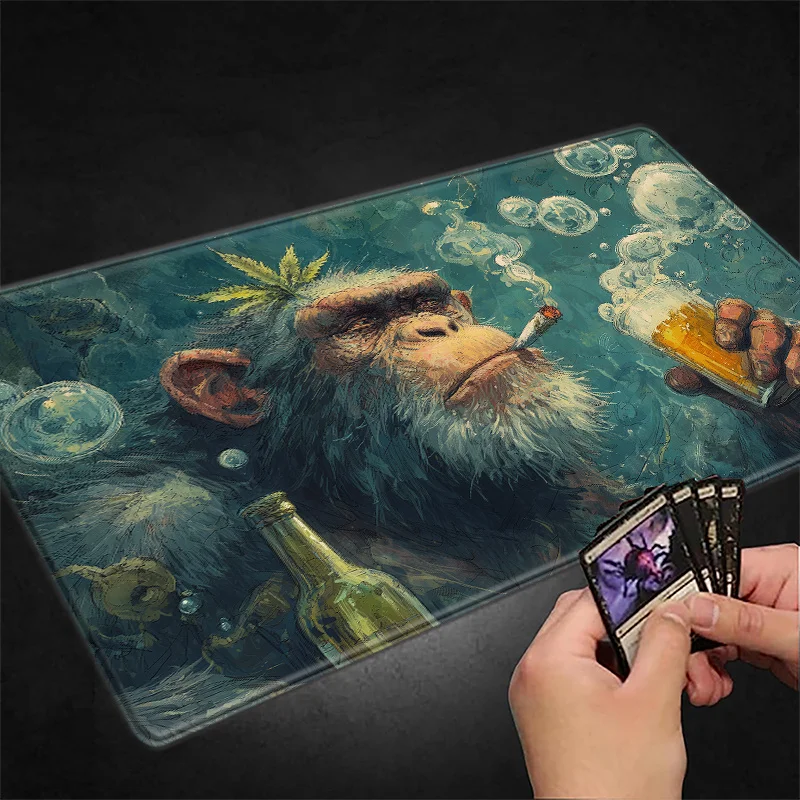 مخدر القرود ماجيك حفلة لعبة حصيرة المطاط دائم لألعاب MTG & TCG 35X60cm لوحة الماوس مكاتب حصير مكتبي تصميم ودية #3
