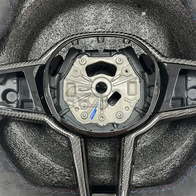 CS لسيارات BMW 3 4 5 سلسلة G20 G21 G80 G81 G22 G23 G26 G30 G32 G87 G80 جلد نابا عجلة قيادة رياضية مناسبة #5