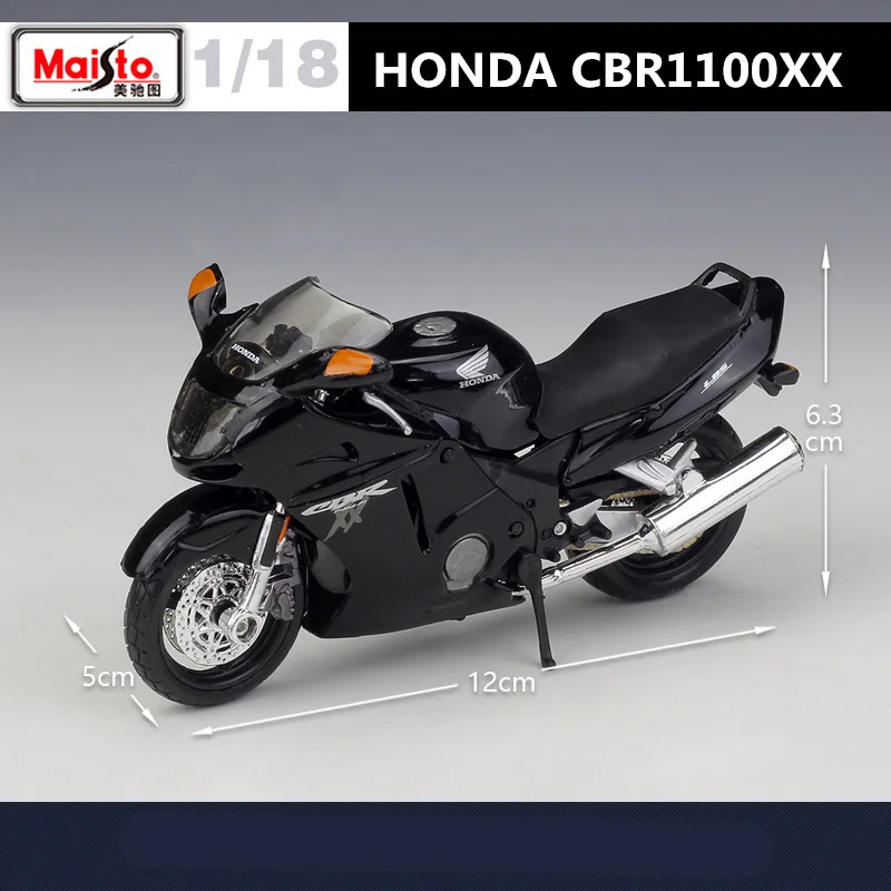 Maisto 1:18 HONDA CBR1100XX Alloy Racing Motorcycle Model Simulation Diecast Metal Street Sports Motorcycle Model Childrens Gift