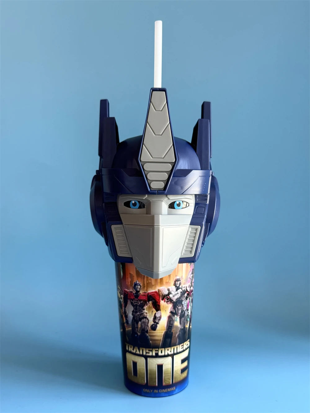 Transformers One Bumblebee Optimus Prime Helmet Cup Topper Figurine Exclusive Movie Cinema Collectible Gifts