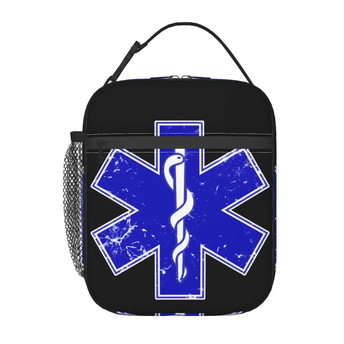 

Paramedic Star Of Life Insulated Lunch Bags High Capacity Reusable Thermal Bag Lunch Box Tote Office Outdoor Girl Boy