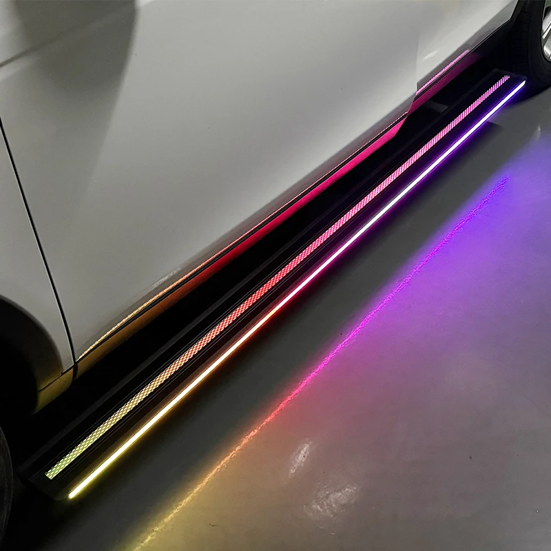 Electric Running Boards Retractable Aluminum Alloy Neon LED Light For Mercedes Vito 2013-2024 Side Steps with Carry Bag view 6