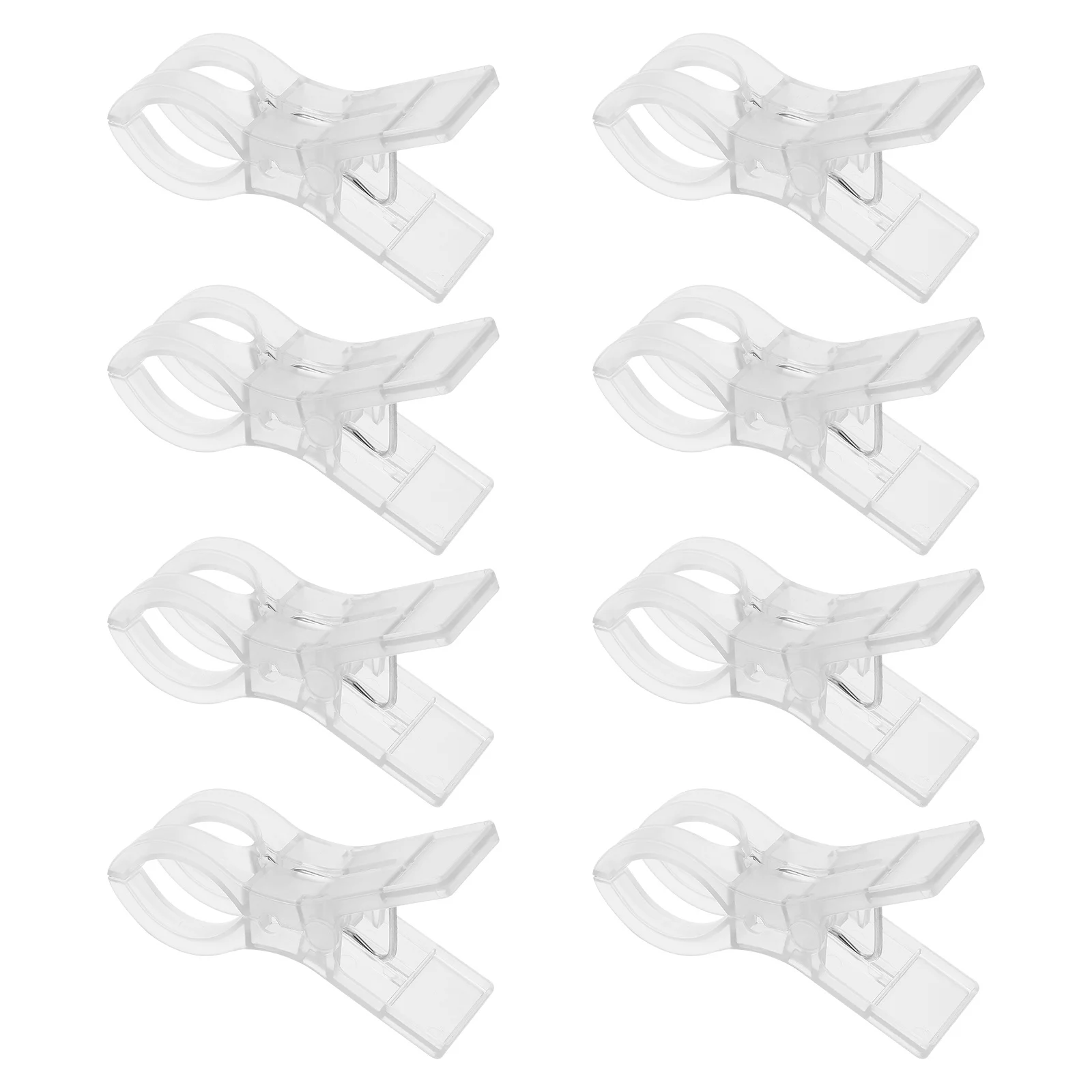 

8Pcs Large Clothes Clips Windproof Plastic Pegs for Towels Beach Chairs Loungers Quilt Clothes Hangers Cloth Clips