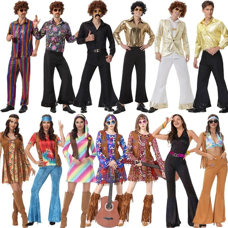 

Elvis Presley Performance Costume King Halloween Hip Hop Performance Suit Women's Stage Costume Traditional Chinese Clothing