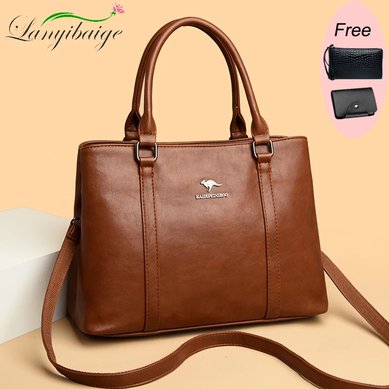 Fashion Crossbody Bags for Women Designer Ladies Purses and Handbags High-quality Soft Leather Women Shoulder Messenger Bags Sac