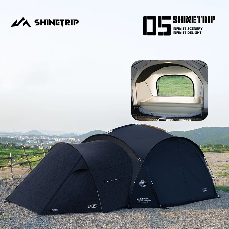 Outdoor Camping Tent ShineTrip Silver-Coated Waterproof UV