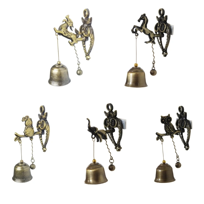 

Metal Windchime Retro Animal Doorbell Wall Hanging Decoration Door Knockers NEW arrival