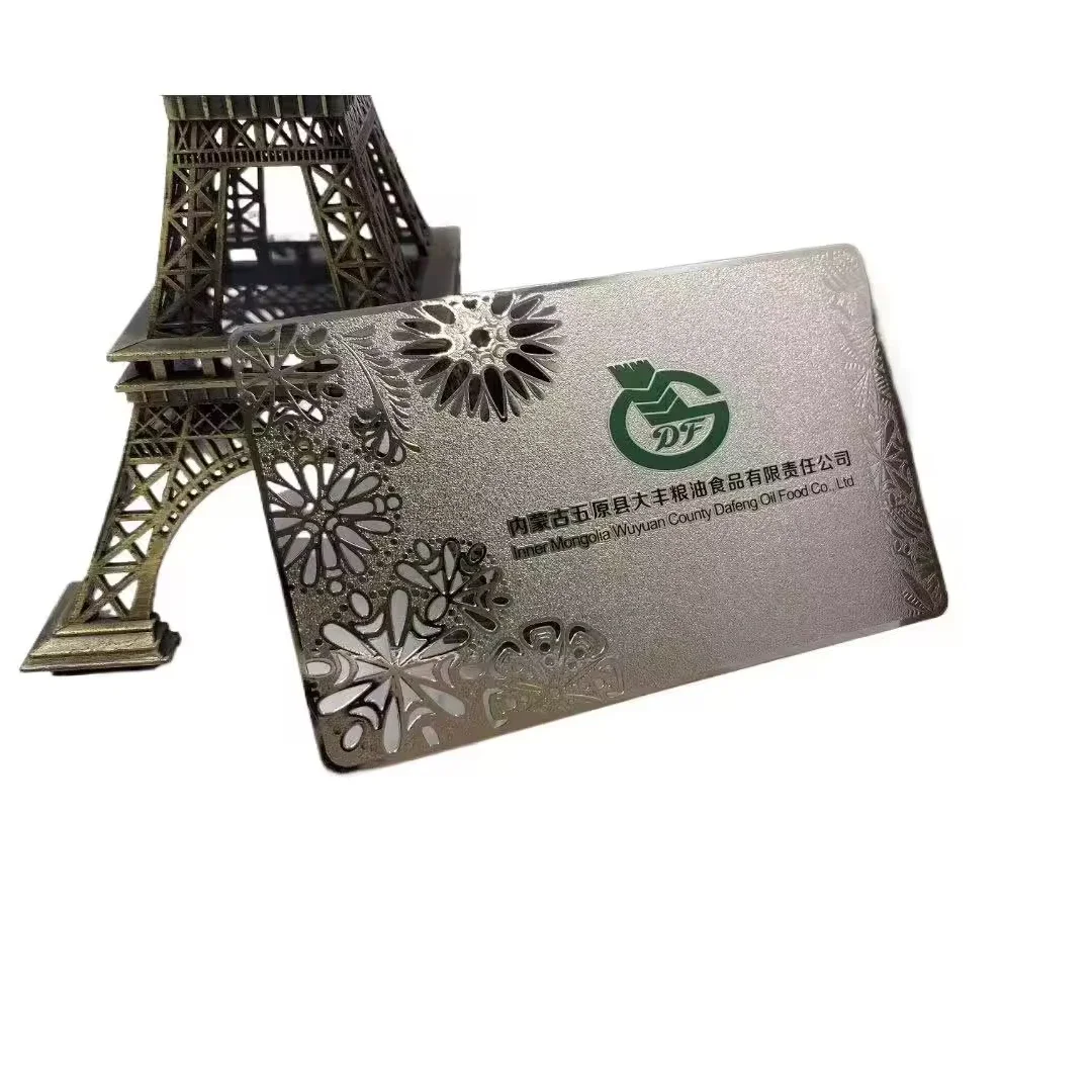 

Дешевая цена, толщина 1 мм, индивидуальные морозные гравированные роскошные металлические визитные карточки из нержавеющей стали 304