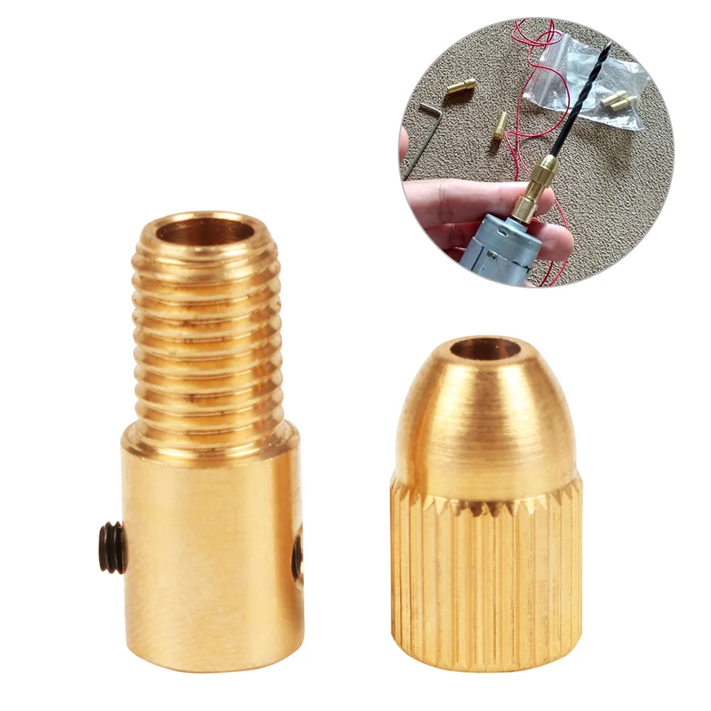 미니 드릴 척 Adapte 7Pcs 0.5-3mm(Inner2mm-2.35mm) 소형 전기 드릴 비트 콜레트 마이크로 트위스트 척 목공 도구 키트