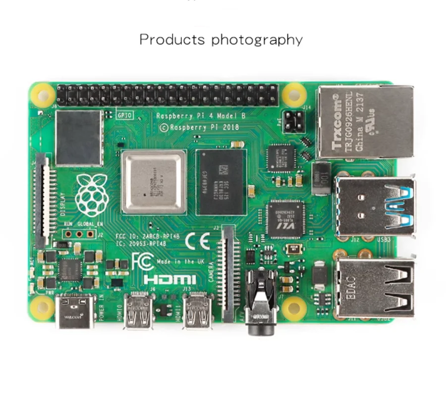 

1PCS Raspberry Pi 4 Model B Dev Board Kit RAM 2G 4G 8G 4 Core CPU 1.5Ghz 3 Speeder Than Pi 3B+