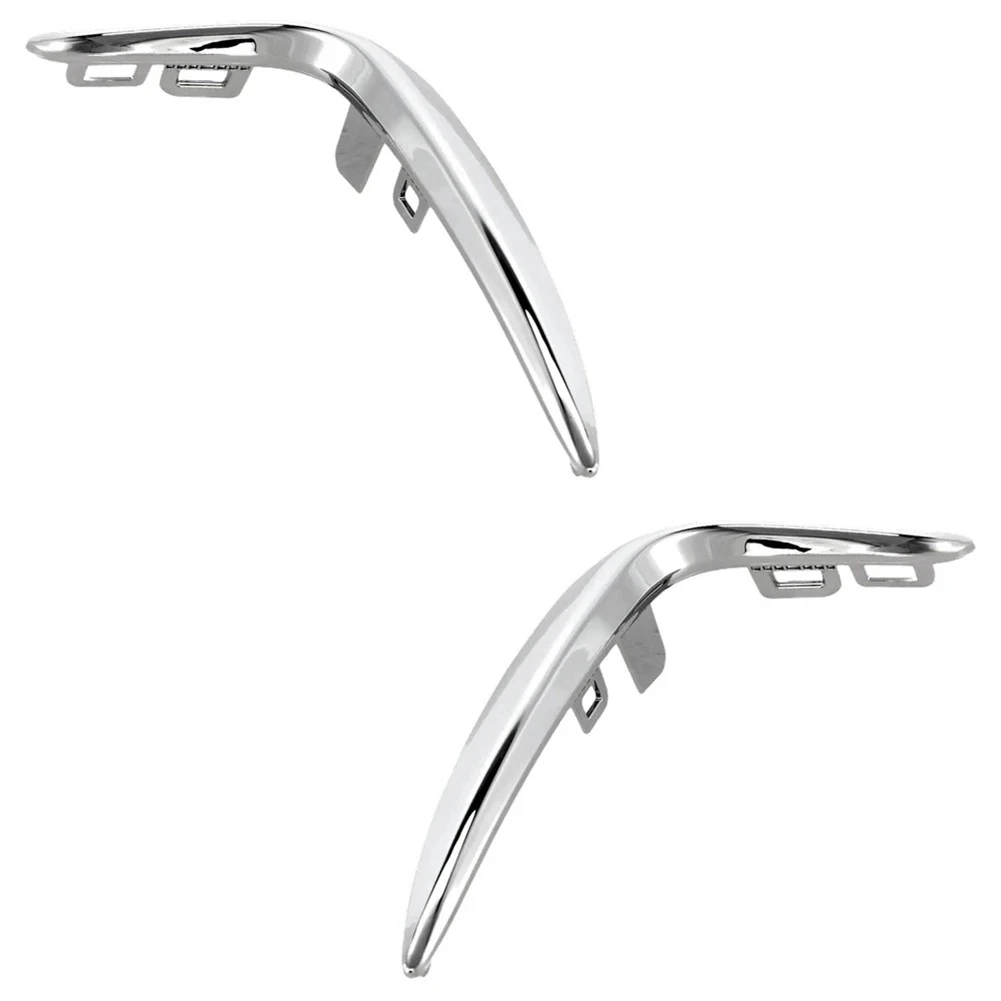 Front Bumper Fog Trim Fog Light Frame Trim Plastic Electroplated Material Wear Resistant Design Non Deformation Structure
