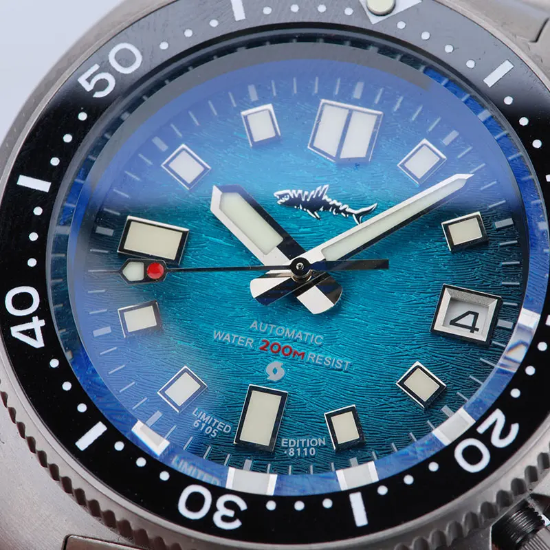 Heimdallr Titanium Turtle Men 200M Diver Watch Sapphire Glass NH35 Automatic Movement  Waterproof C3 Luminous Machinery Watches