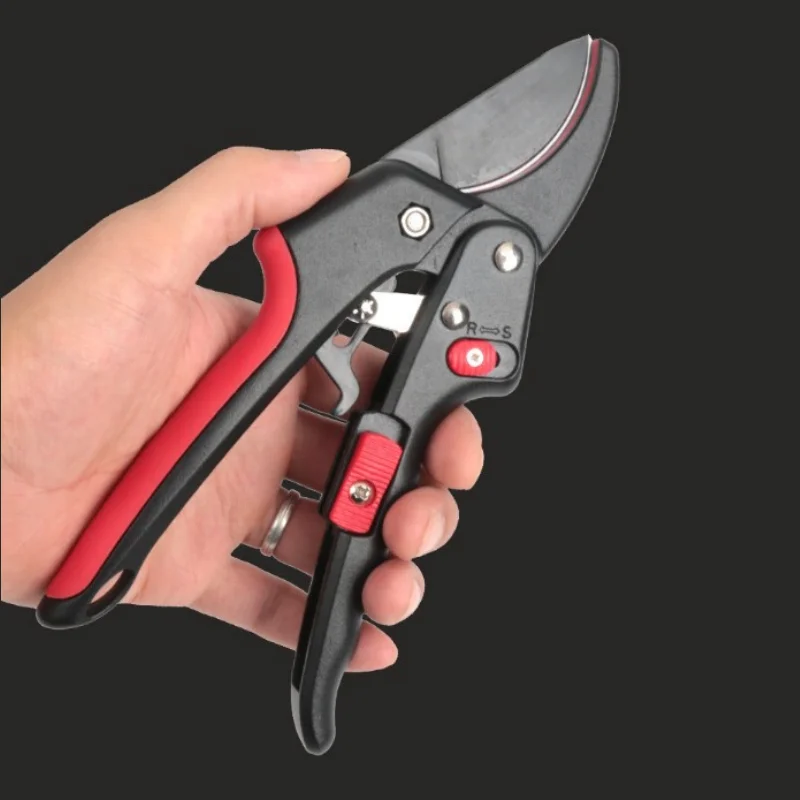 

Allsome Ratchet Pruning Shears, adaptive scissors Cut - for large and small hands, labor-saving - Easy pruning jobs