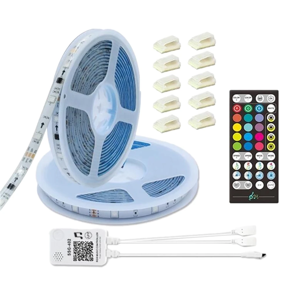 

CMHI-32,8 фута светодиодные фонари для спальни, управление через приложение, музыка, меняющие цвет, светодиодные ленты, светильники для украшения дома в комнате