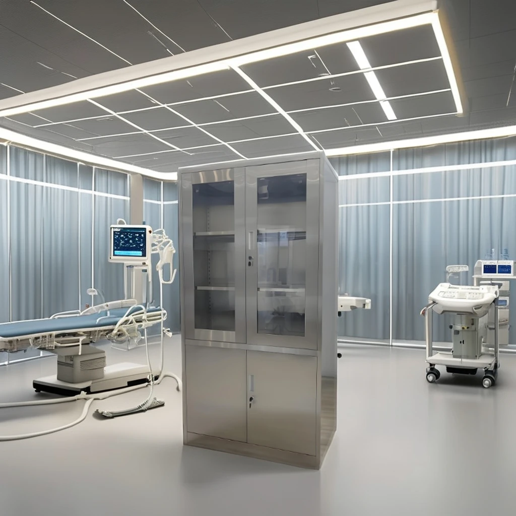 خزانة تخزين الأدوية الحديثة المصنوعة من الفولاذ المقاوم للصدأ للاستخدام في المستشفى والمختبر والأثاث الممتاز