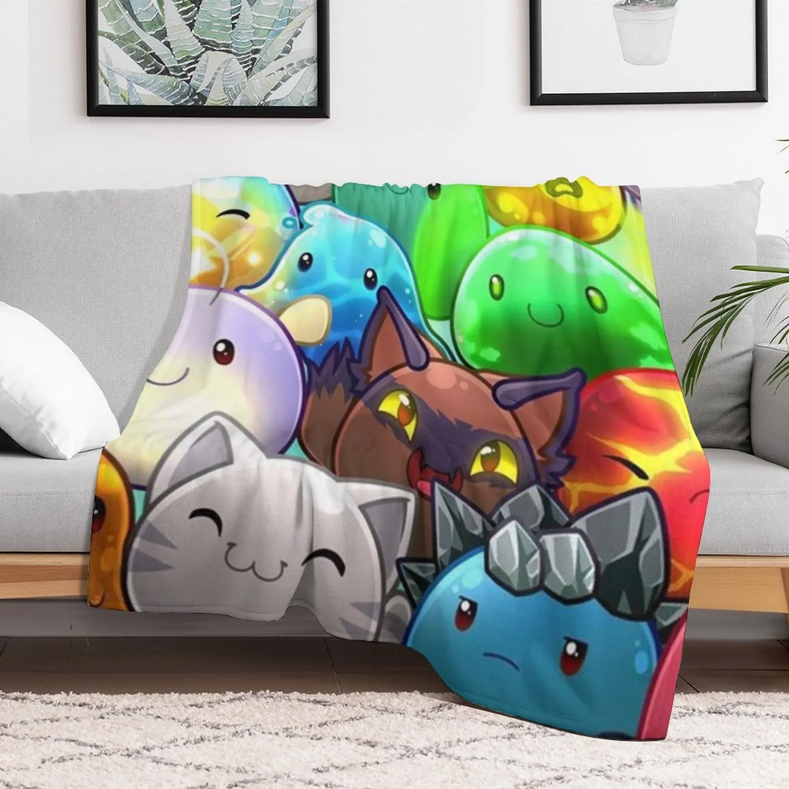 Slime rancher Throw Blanket Flannels Large Blankets