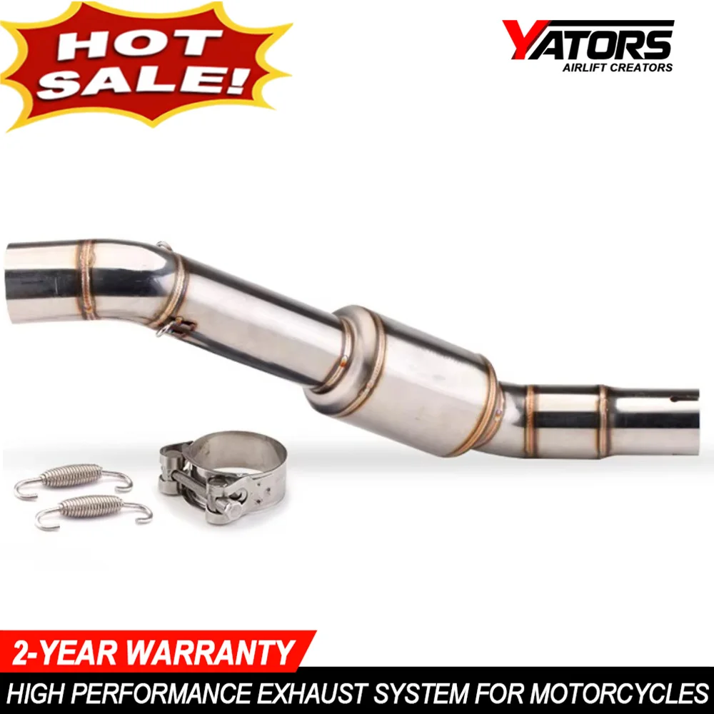 Motorcycle Exhaust Mid Link Pipes for CFMOTO 650GT CFMOTO 650TR-G Motorbike Exhaust System Part Connect Muffler Kits Moto Escape