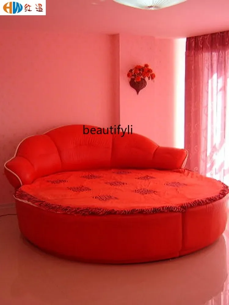 

s8617Multifunctional round Water Bed Homestay Hotel Sexy Hotel Electric Double Couple Theme Bed