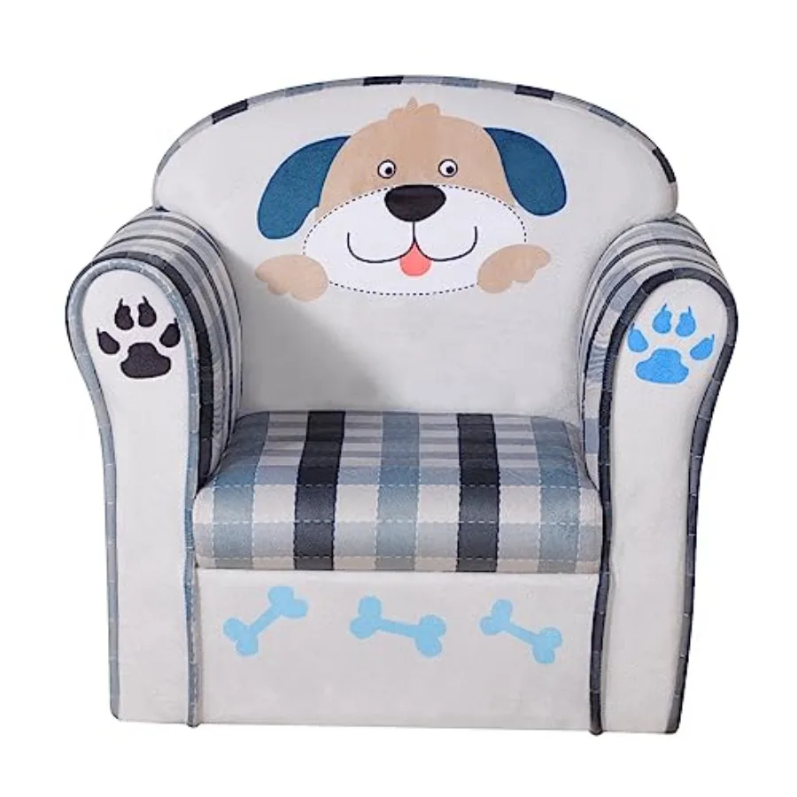Sofa Velvet Armrest 's Chair with Sturdy Wood Construction for Preschool and Toddler Use Lightweight and Comfortable Armchair D