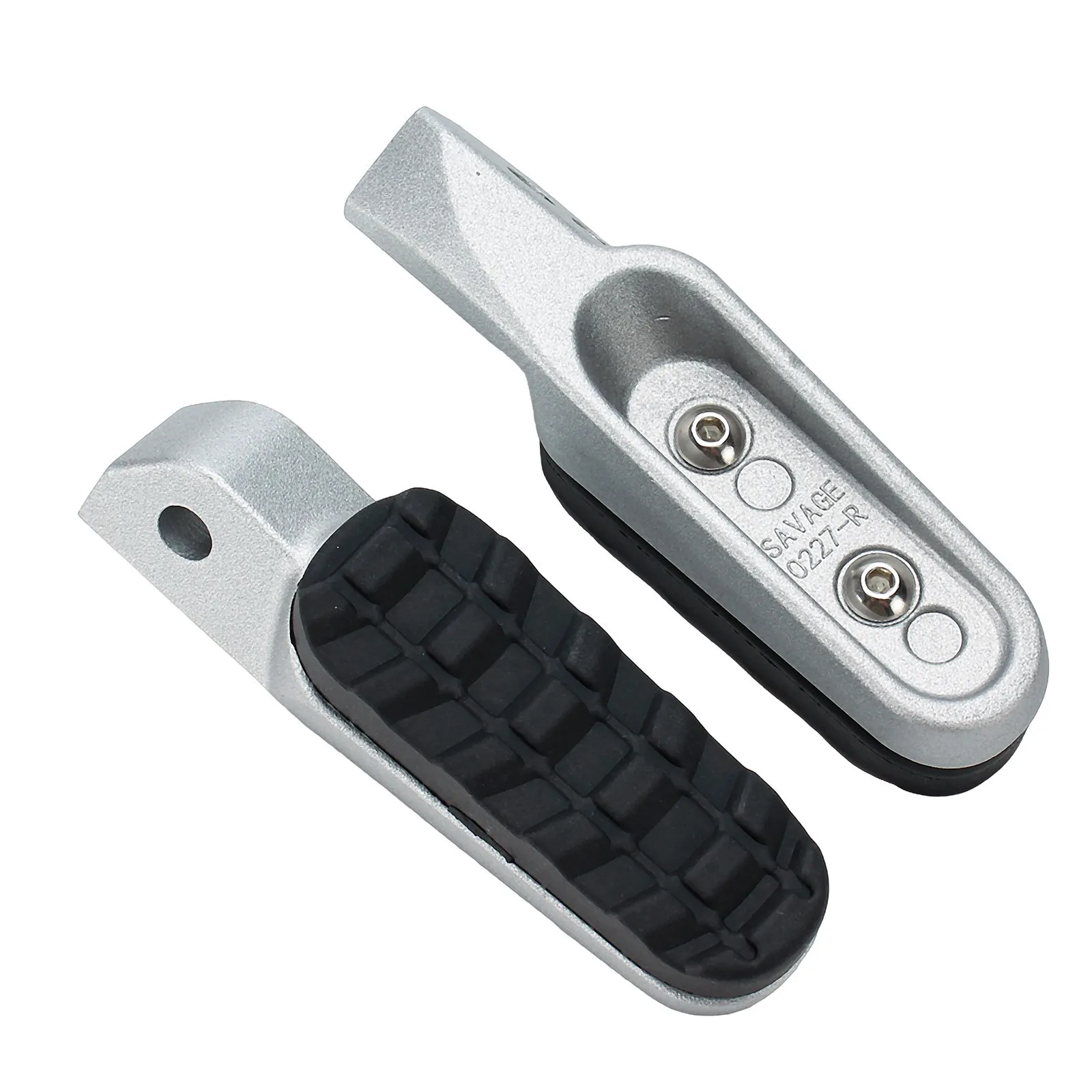 1 Pair Silver Rear Footrests Footpegs For Triumph Scrambler 1200 XC XE BOND/Tiger 850 Sport/900 GT Rally/1200 2020-2024 - Image 3