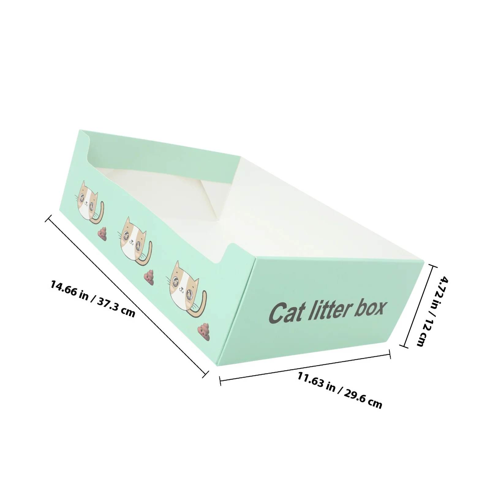 Disposable Cat Litter Box Foldable Portable Design High Sides For Cat Toilet Training Indoor Outdoor Use For Small Pets