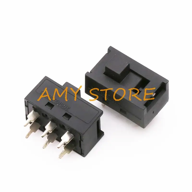 2pcs 2/4Positions 6/10Pins SS-22N02 SS-24N02 Hot Cold Air Cylinder Toggle Slide DIP Switch for Electric Hair Salon Dryer Blower