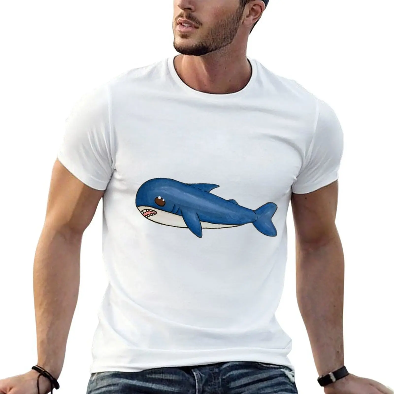 

Lil Sharky T-Shirt man t shirts graphic man t shirt heavy cotton T-Shirt