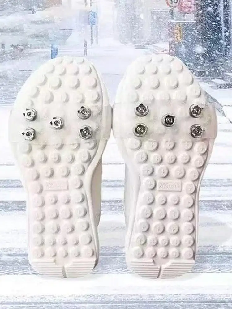 1 paire neige glace griffe escalade anti-dérapant pointes poignées Crampons chaussures de Sport couverture pour femmes hommes bottes couverture