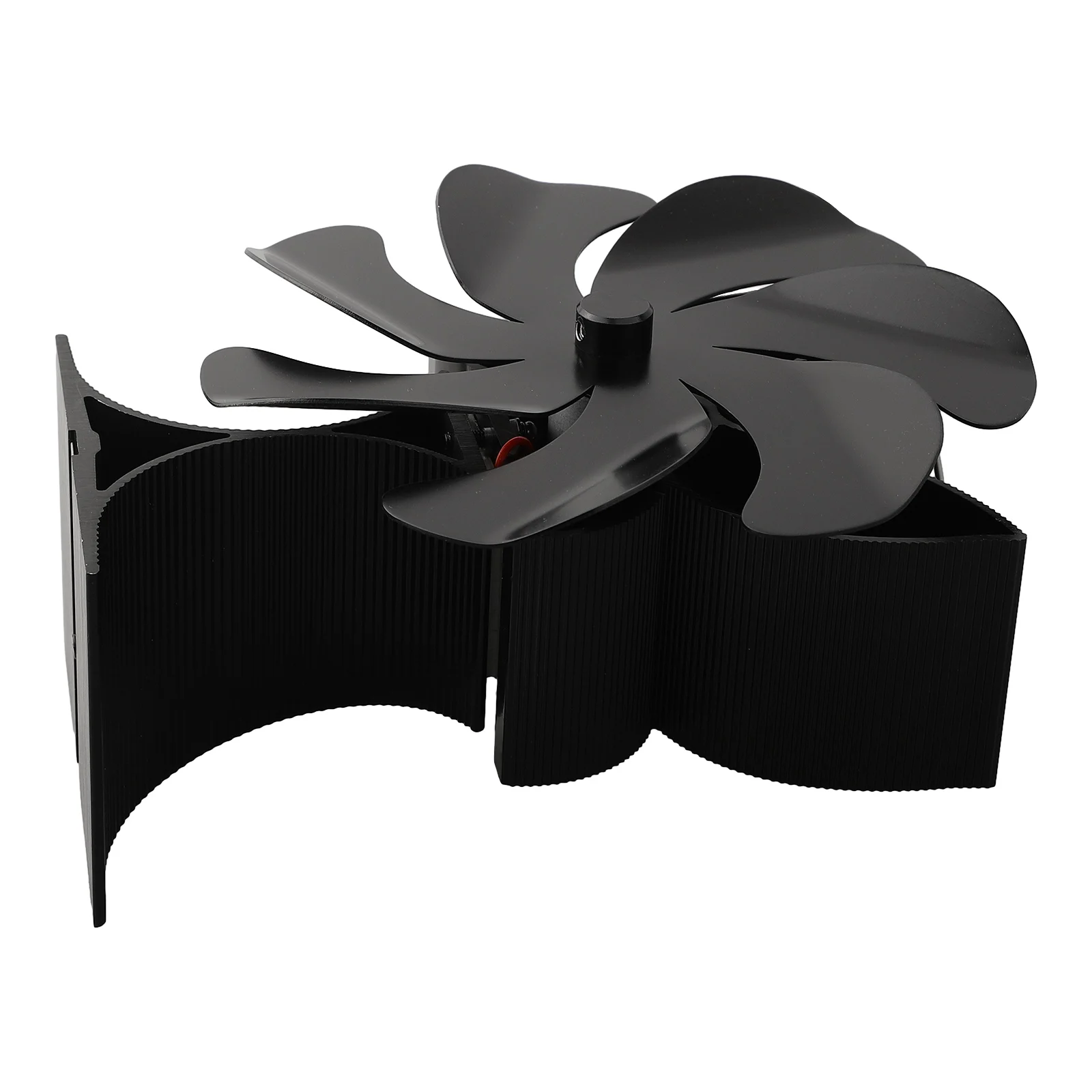 

Stove Fan Fireplace Fan Powerless Quiet Operation Thermoelectric Module 7 Blade Energy Efficient Overheating Protection