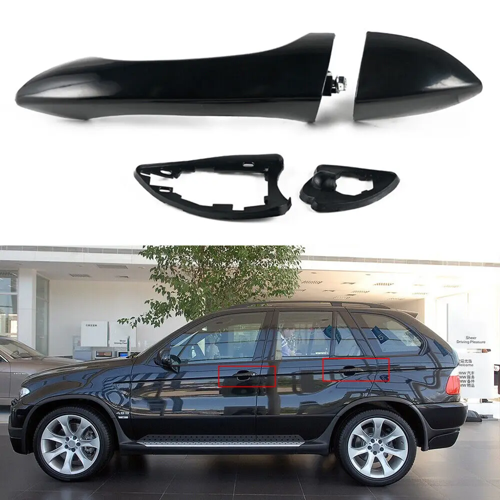 

1PCS Black Outer Door Handle Front Right O/S Driver Side For BMW E53 X5 2000-2006 Car Exterior Door Handles Replacement Parts