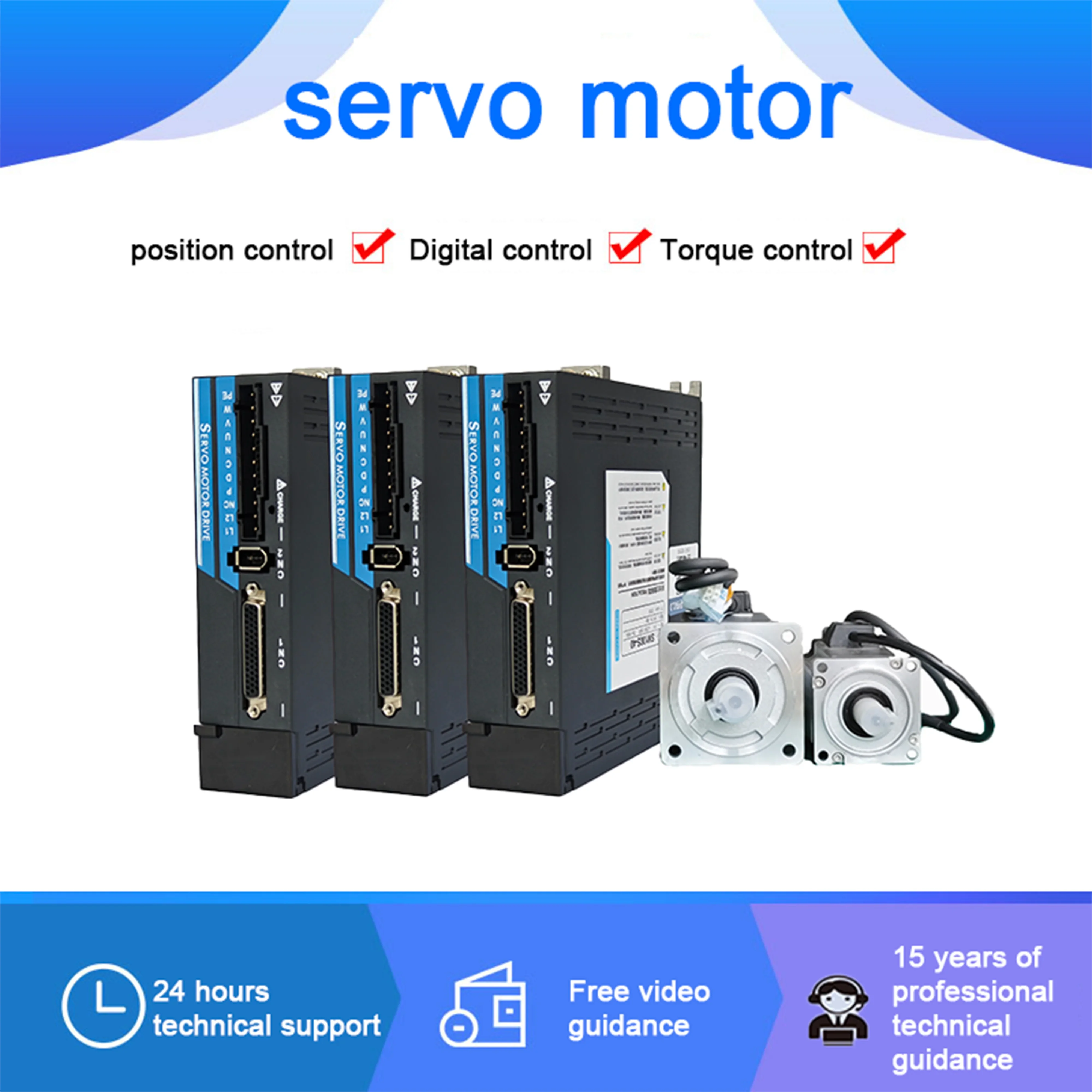 H100S Advanced Servo Drive System with 400W and 750W Motors for Industrial Automation