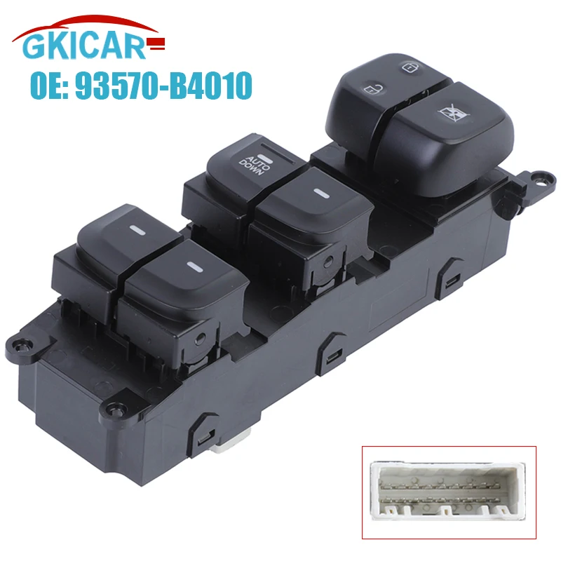 93570-B4010 93570B4010 16 Pins Left Power Electric Master Window Switch For 2013-2017 Hyundai Doctor 10 Places Ear 1.0 SX